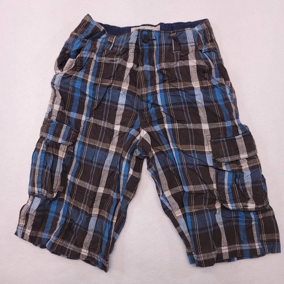 Urban Pipeline Medium Wash Button Zip Cargo Shorts Youth Boys Size 14 Blue - Picture 2 of 8